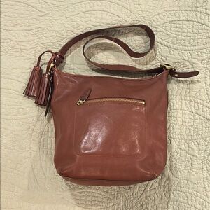 Coach crossbody in rich brown